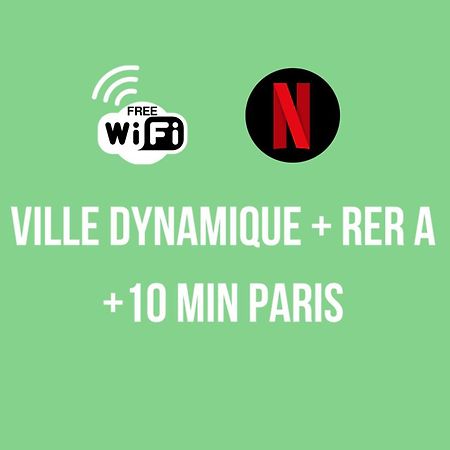 Apartament Brut De Pomme - Self Checkin Automatique - 10 Min Rer A Champigny-sur-Marne Zewnętrze zdjęcie